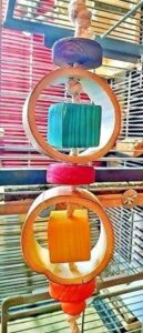 Knabberseil - Bambus Knabberseil mit Bambusringen