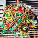 Schredder-Weidenkugel Weidenkugel mit ZigZag-Papier