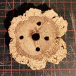 Korkastscheibe mit 4 L&ouml;chern