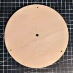 Holzscheibe mit Bohrung