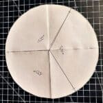 Schablone mit 120&deg; Winkeln