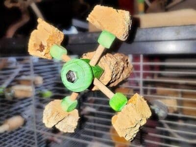 Drehstitzstange mit Korkst&uuml;cken