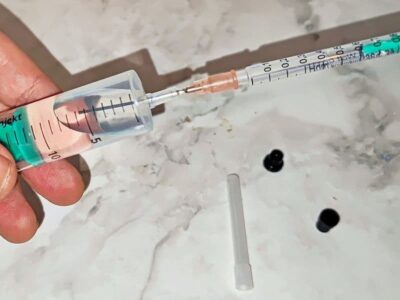 Umfüllen des Medikament